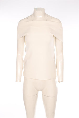 OSMAN IVORY KNIT TOP XSMALL