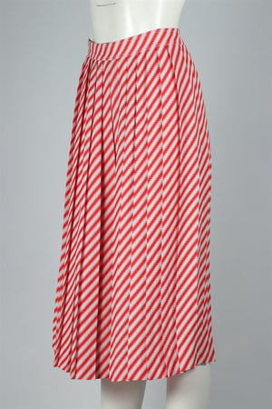 CELINE RED WOVEN CULOTTES FR 38 UK 10