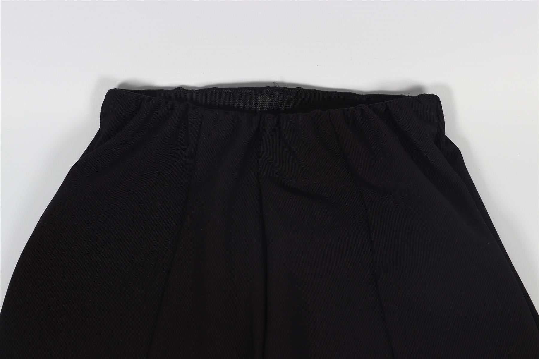 THE FRANKIE SHOP BLACK JERSEY FLARED LEGGINGS XSMALL