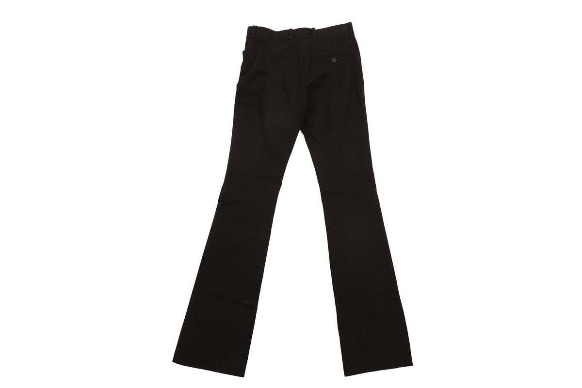 JOSEPH BLACK COTTON FLARED PANTS FR 36 UK 8