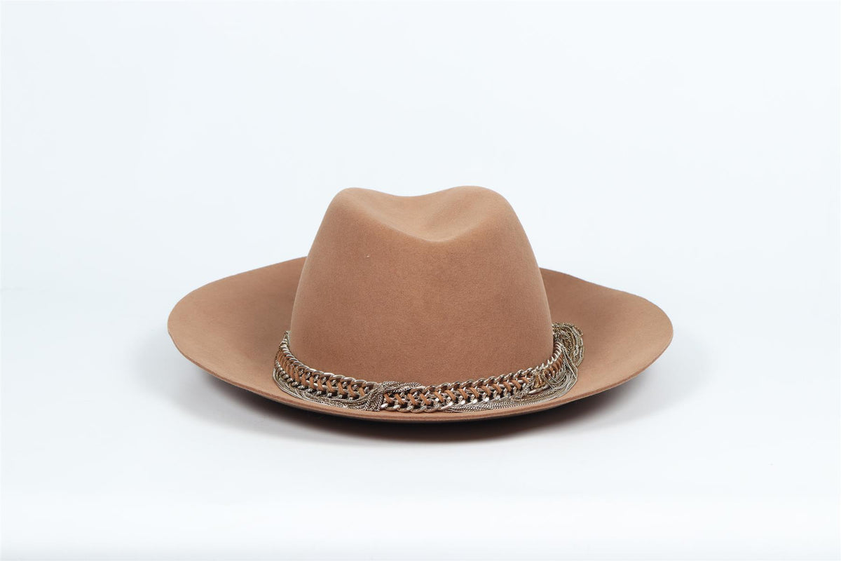 MAISON MICHEL FELT FEDORA LARGE