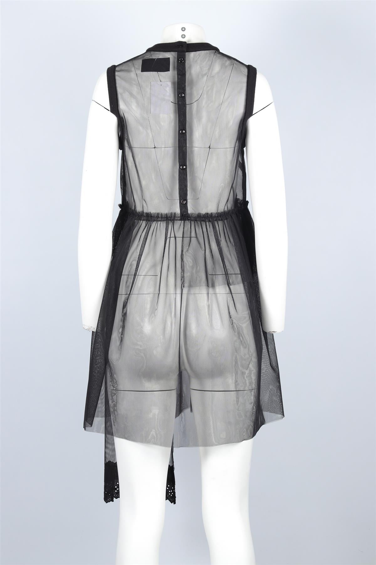SIMONE ROCHA BLACK TULLE DRESS UK 6