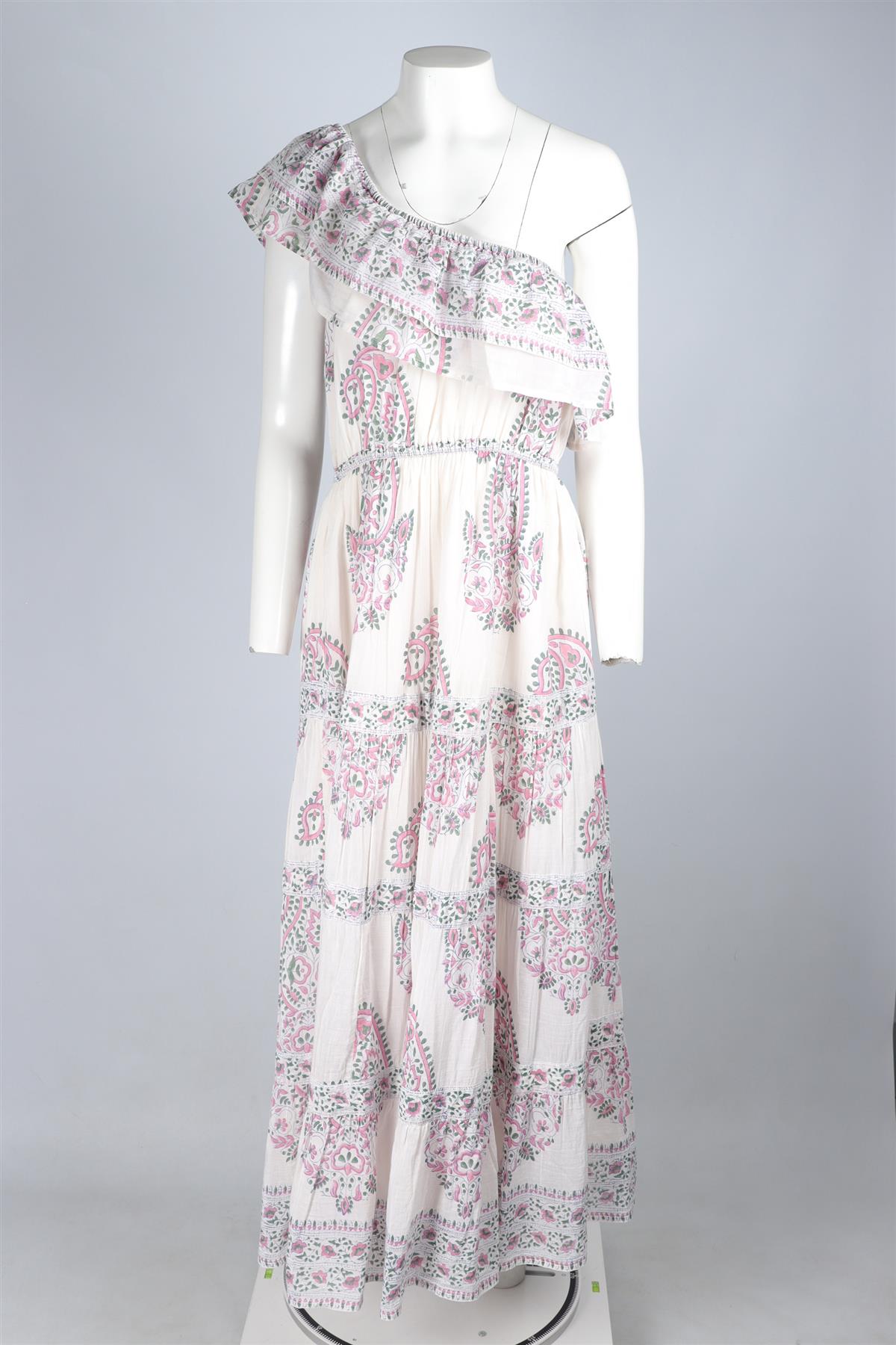 BELL BY ALICIA BELL WHITE MAXI DRESS LARGE
