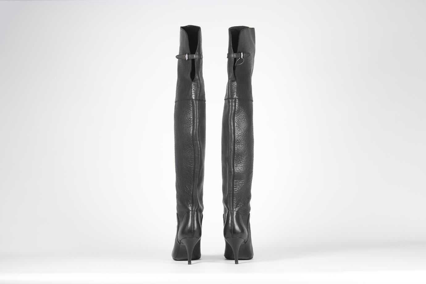 3.1 PHILLIP LIM LEATHER OVER THE KNEE BOOTS EU 40 UK 7 US 10