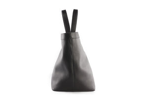 SAINT LAURENT BLACK Y LEATHER TOTE BAG