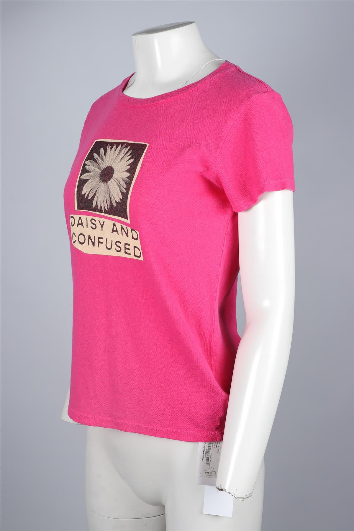 MOTHER PINK COTTON T-SHIRT SMALL