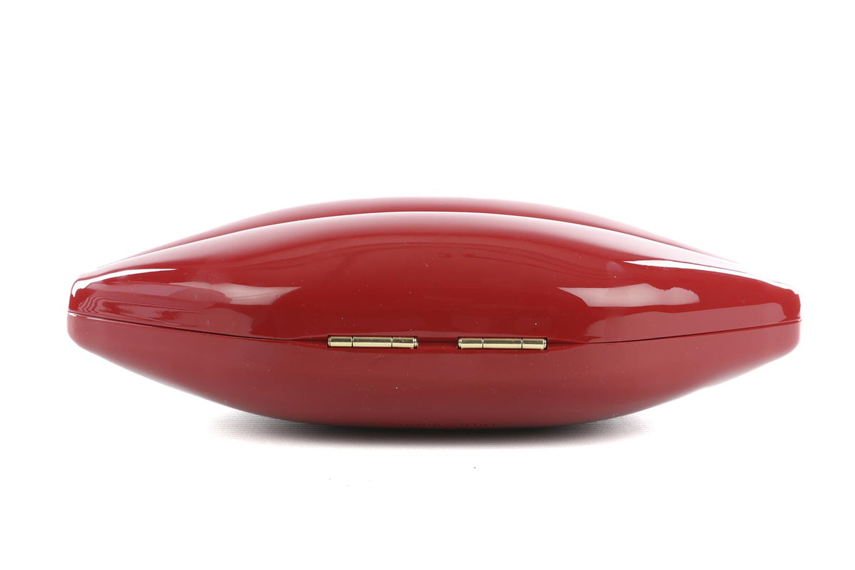 Lulu Guiness Red Lulu Medium Red Lips Clutch