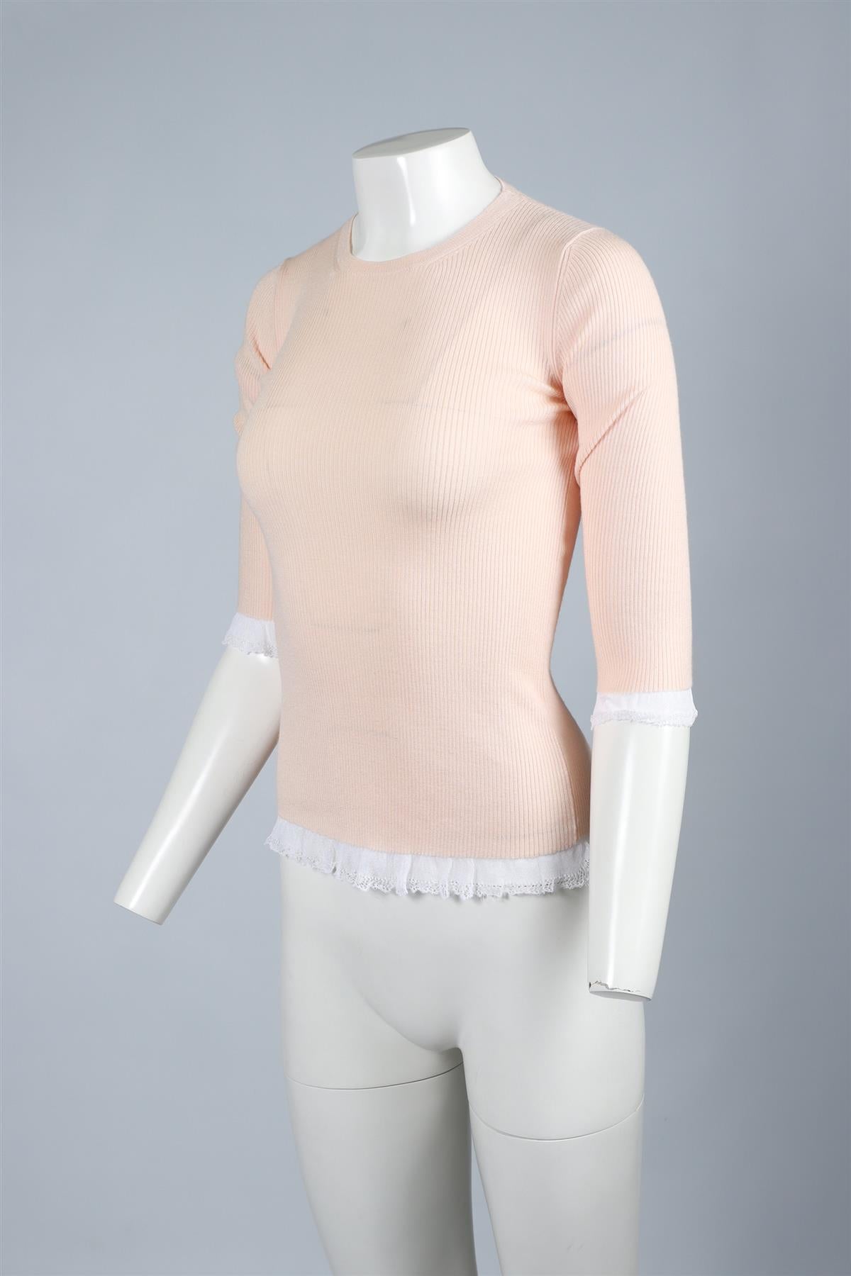 MIU MIU PINK KNIT SWEATER IT 38 UK 6