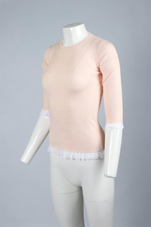 MIU MIU PINK KNIT SWEATER IT 38 UK 6