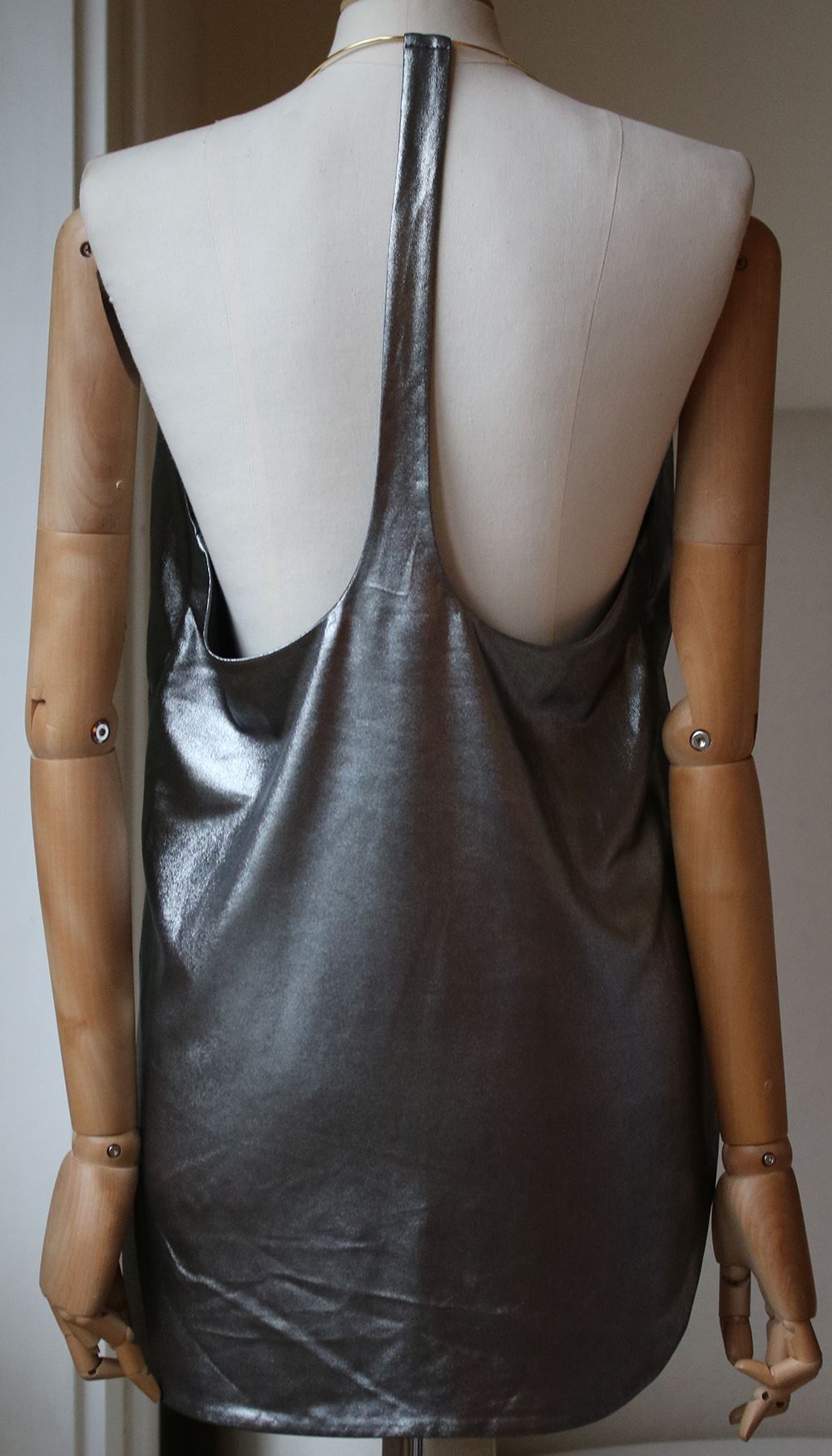 ESTEBAN CORTAZAR V NECK RACER BACK TOP FR 38 UK 10