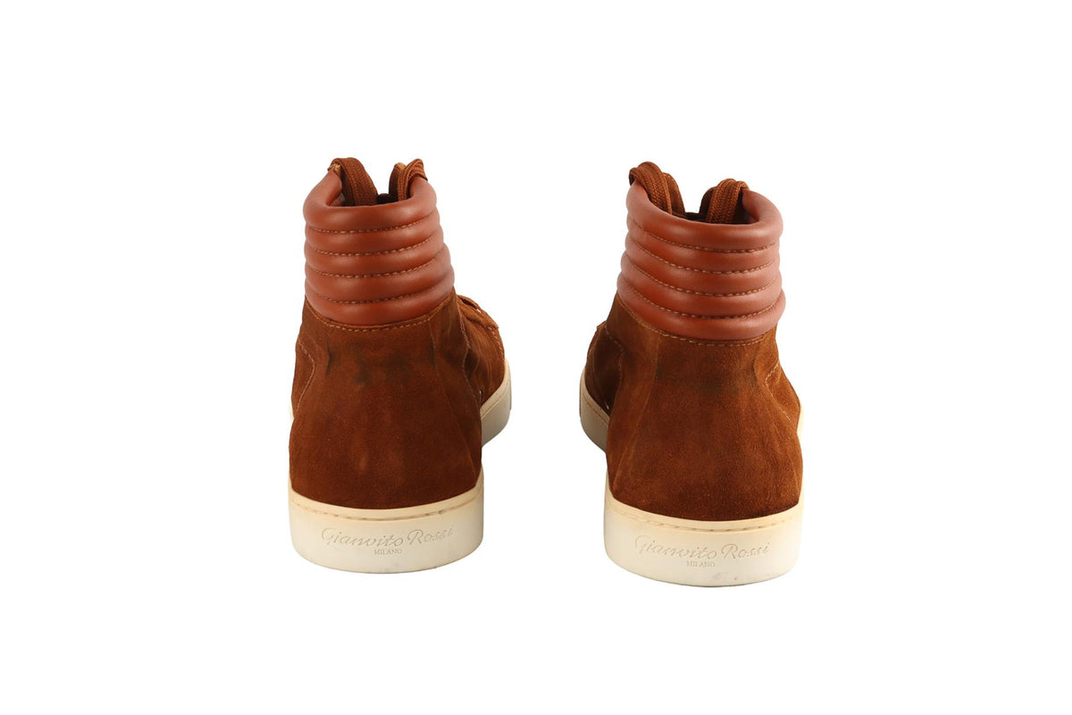 GIANVITO ROSSI TAN SUEDE SNEAKERS EU 42 UK 8 US 9