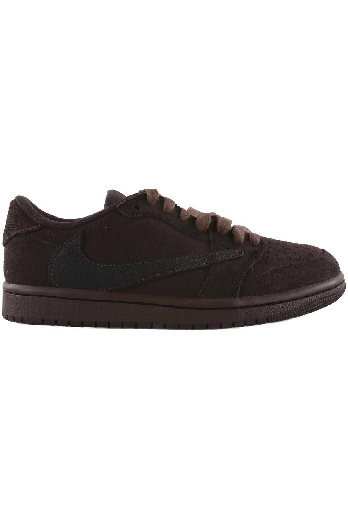 NIKE + TRAVIS SCOTT BROWN AIR JORDAN 1 VELVET BROWN SNEAKERS EU 36.5 UK 4 US 4.5