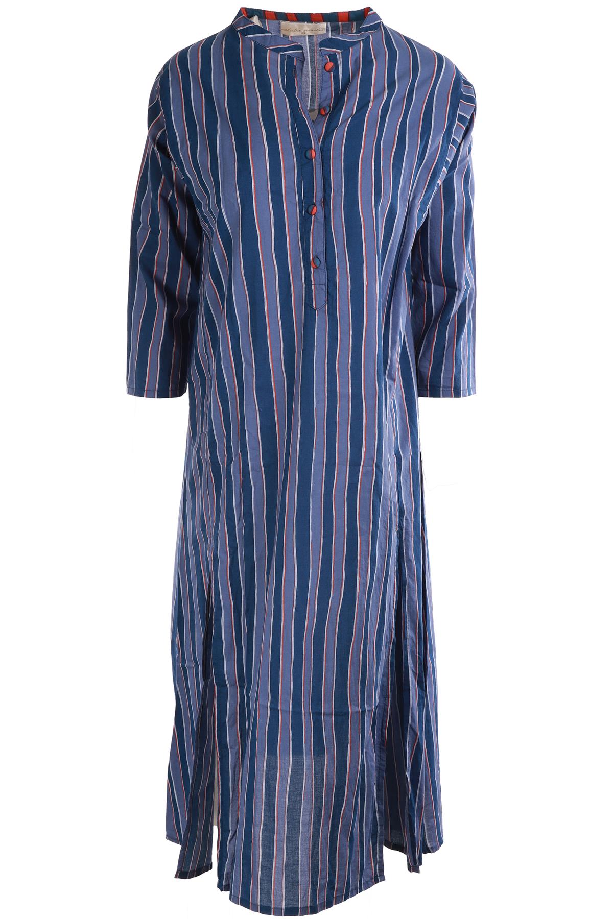 NATALIE MARTIN BLUE COTTON MAXI DRESS XSMALL