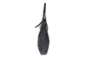TOMAS MAIER NAVY SUEDE TOTE BAG