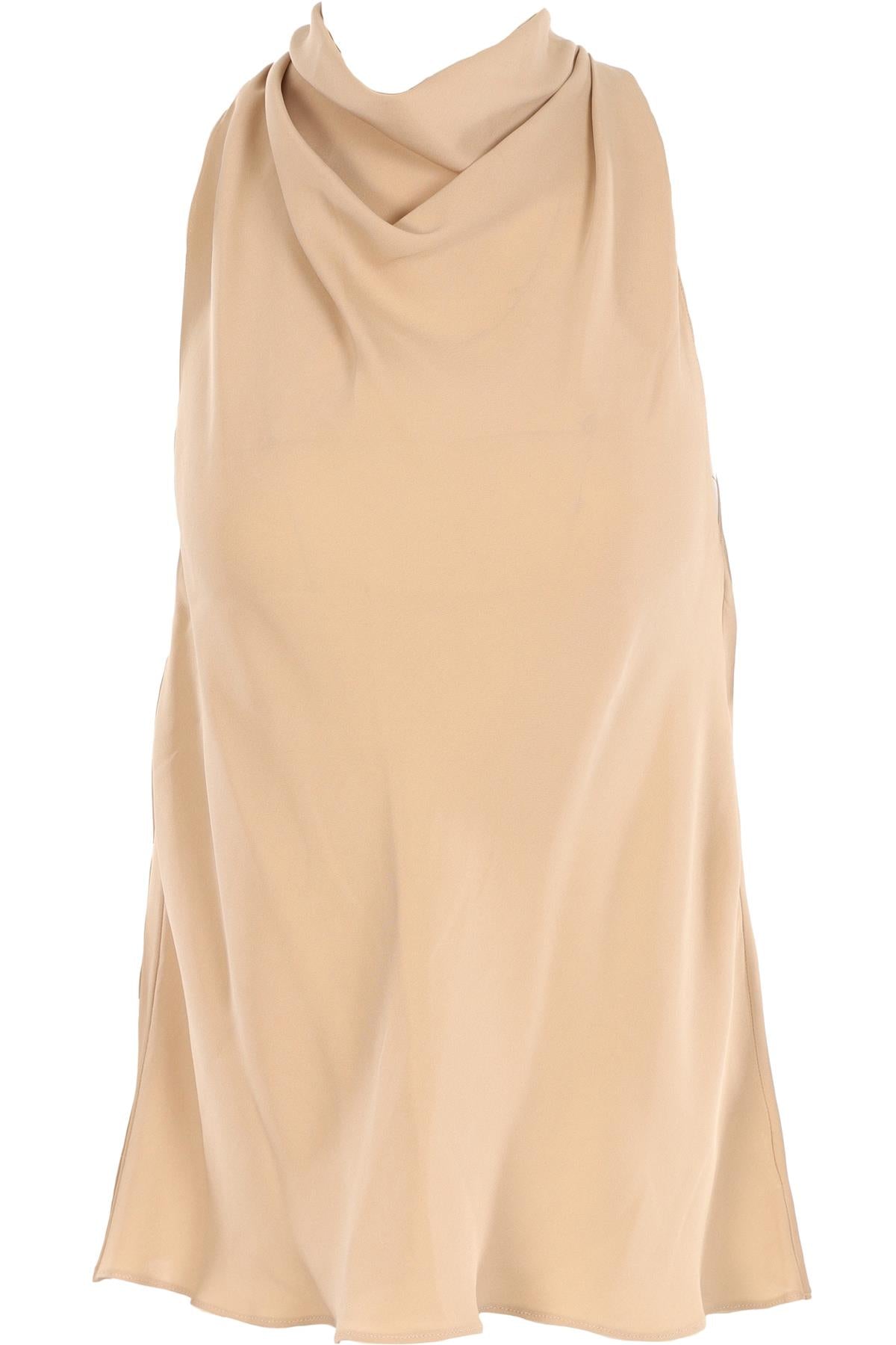 THEORY BEIGE SILK TOP MEDIUM