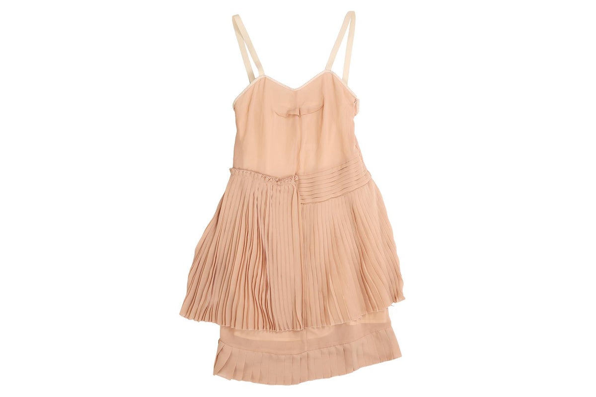 SEE BY CHLOÉ PINK CREPE MINI DRESS FR 34 UK 6