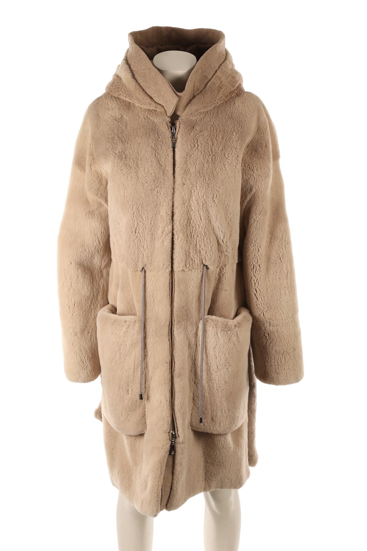FABIO GAVAZZI BEIGE MINK FUR COAT IT 44
