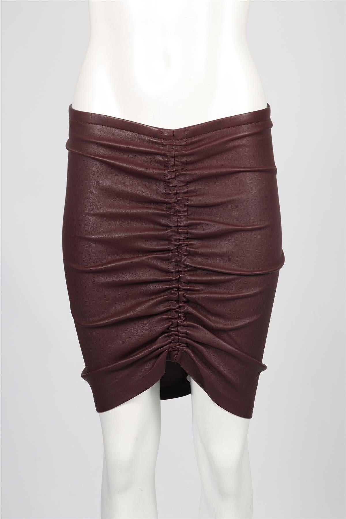 STOUL LEATHER MINI SKIRT SMALL