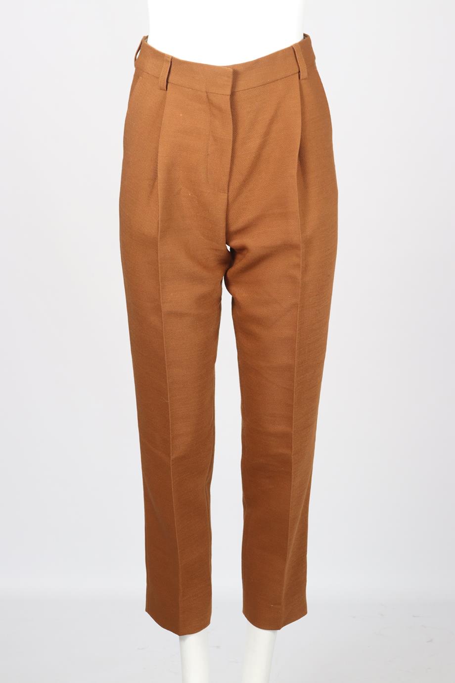 SEE BY CHLOÉ WOOL BLEND TAPERED PANTS FR 36 UK 8