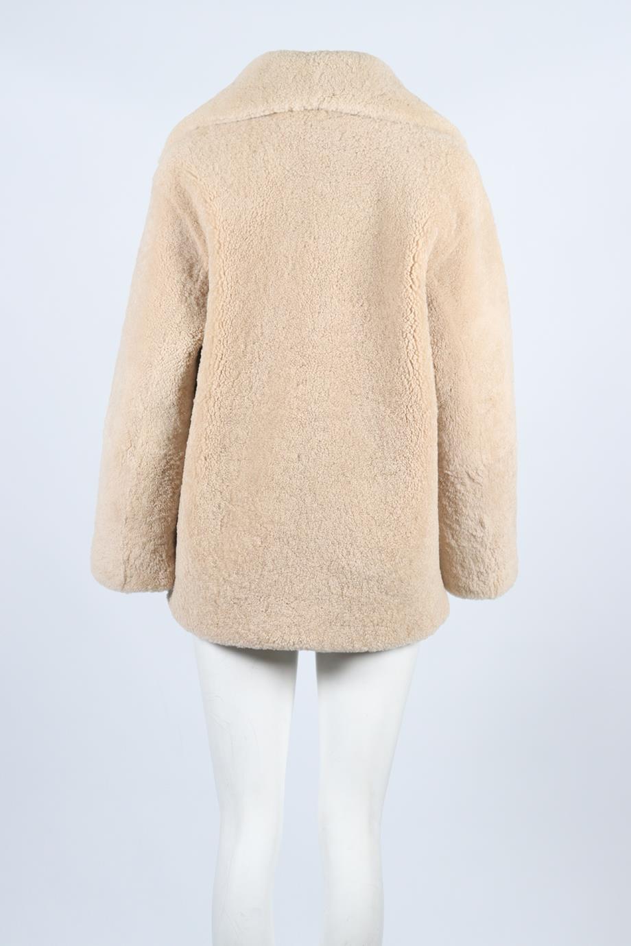 NOUR HAMMOUR SHEARLING JACKET FR 36 UK 8