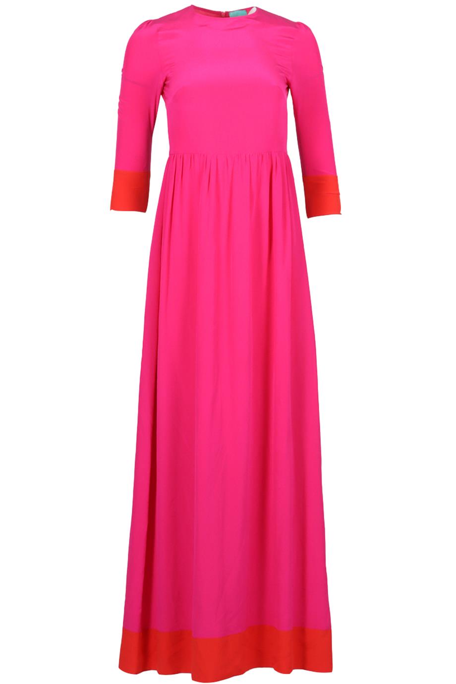 CELESTE PISENTI SILK MAXI DRESS IT 40 UK 8