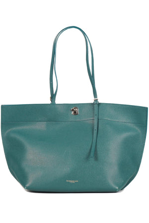 GIANFRANCO LOTTI GREEN LEATHER TOTE BAG