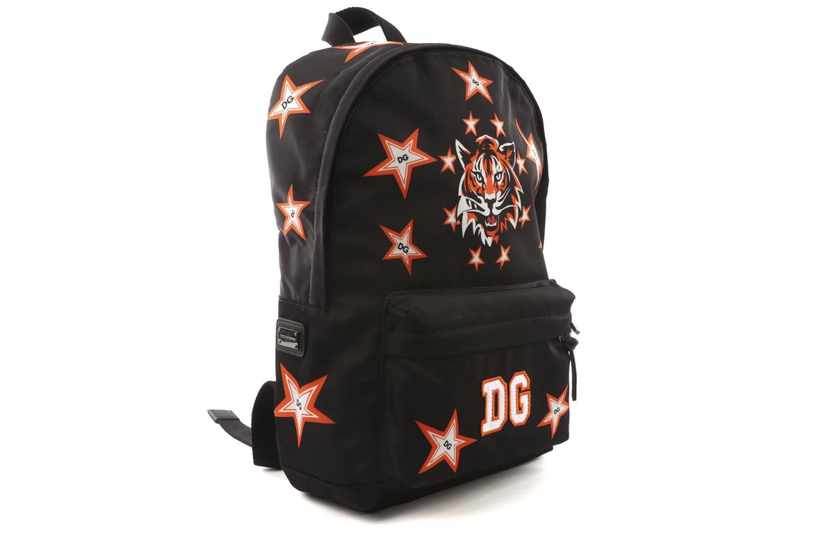 DOLCE & GABBANA BLACK KIDS BOYS BACKPACK