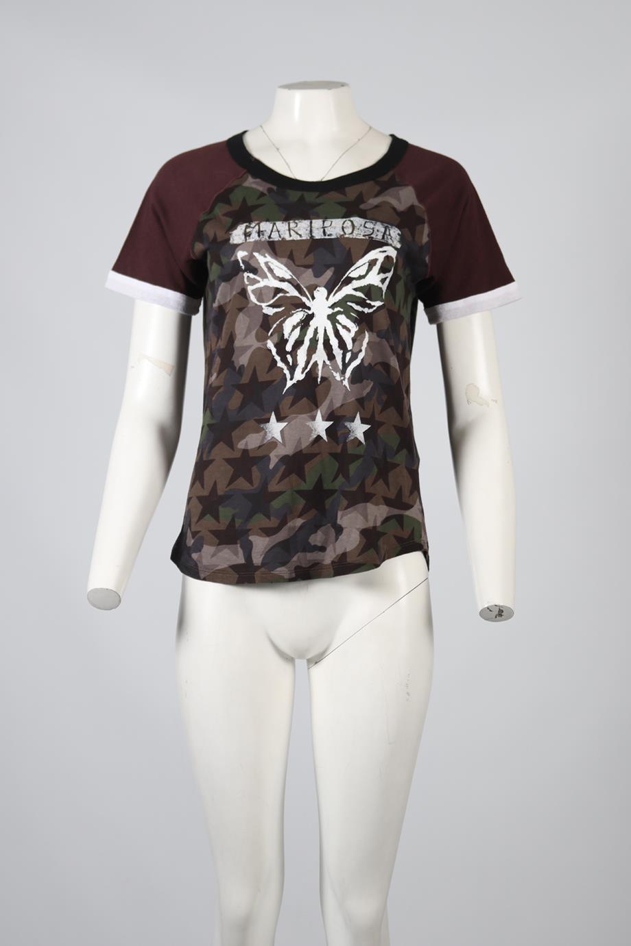 VALENTINO CAMO PRINT T-SHIRT MEDIUM