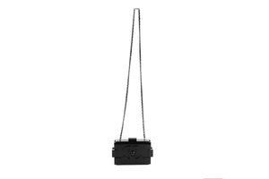 CHANEL BLACK 2014 BOY BRICK LEGO PLEXIGLASS CLUTCH
