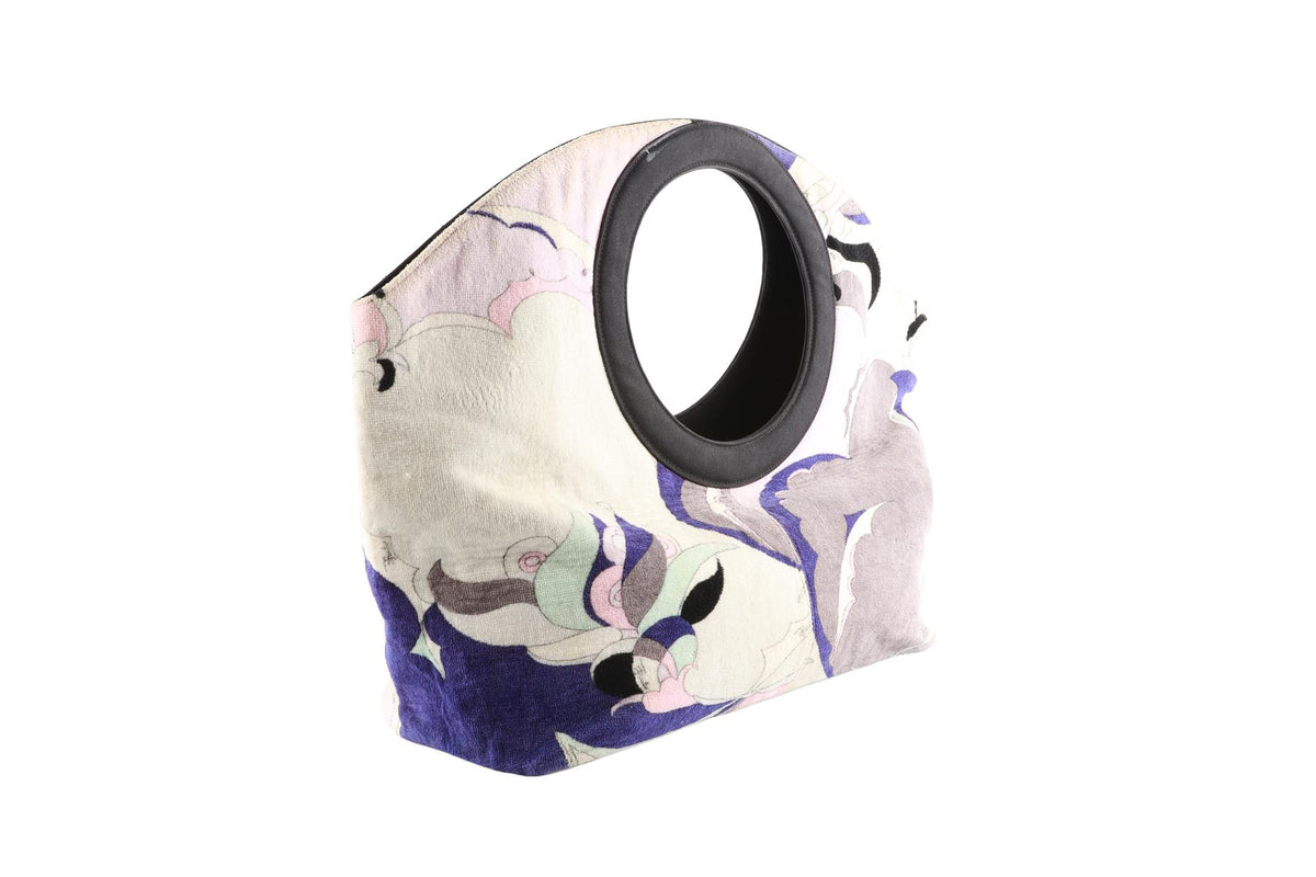 EMILIO PUCCI MULTI TERRY CLOTH TOTE BAG