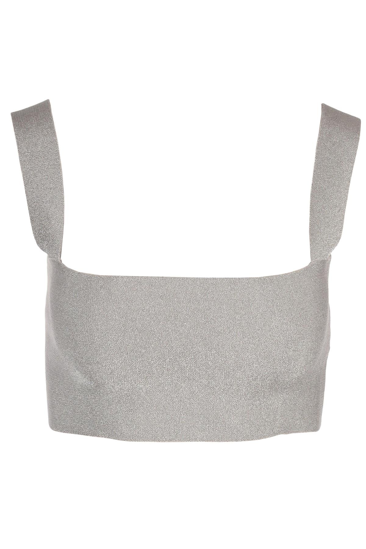 VB BODY SILVER KNIT TOP UK 10