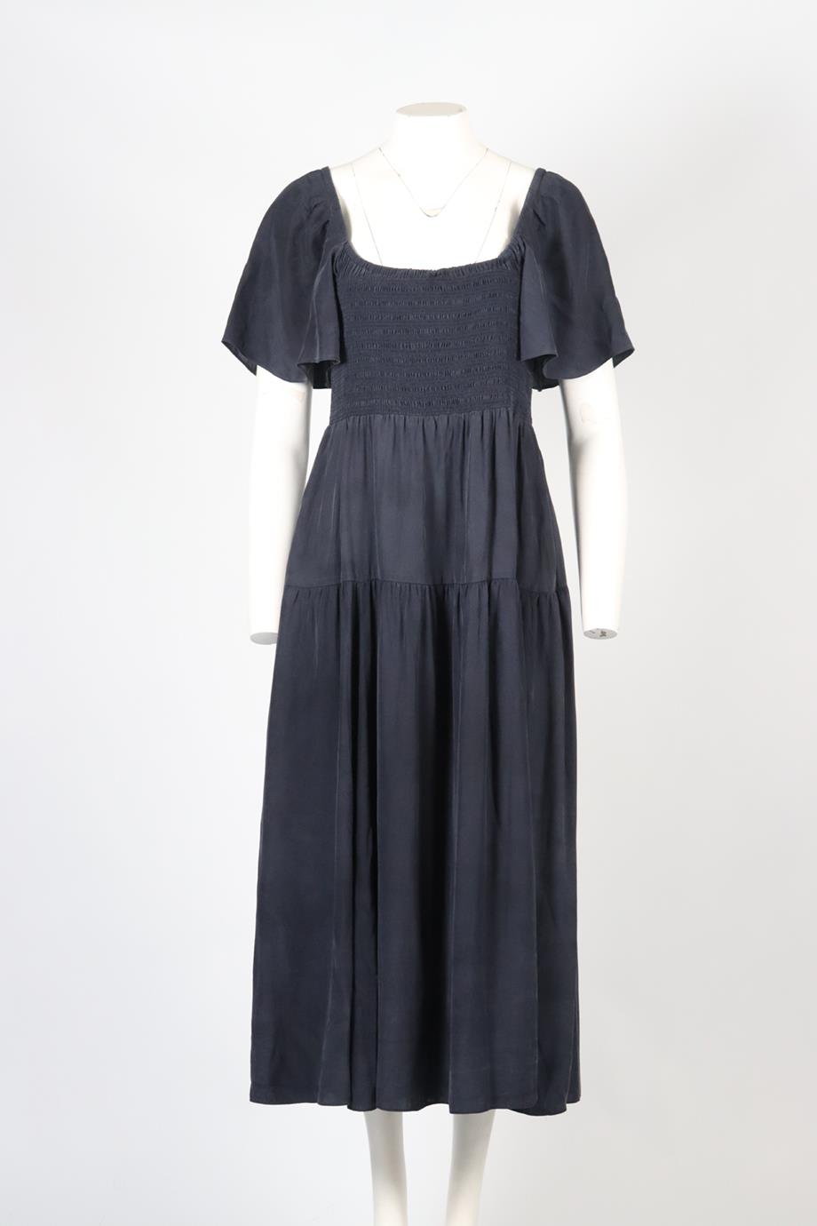 LA LIGNE SILK MAXI DRESS XLARGE