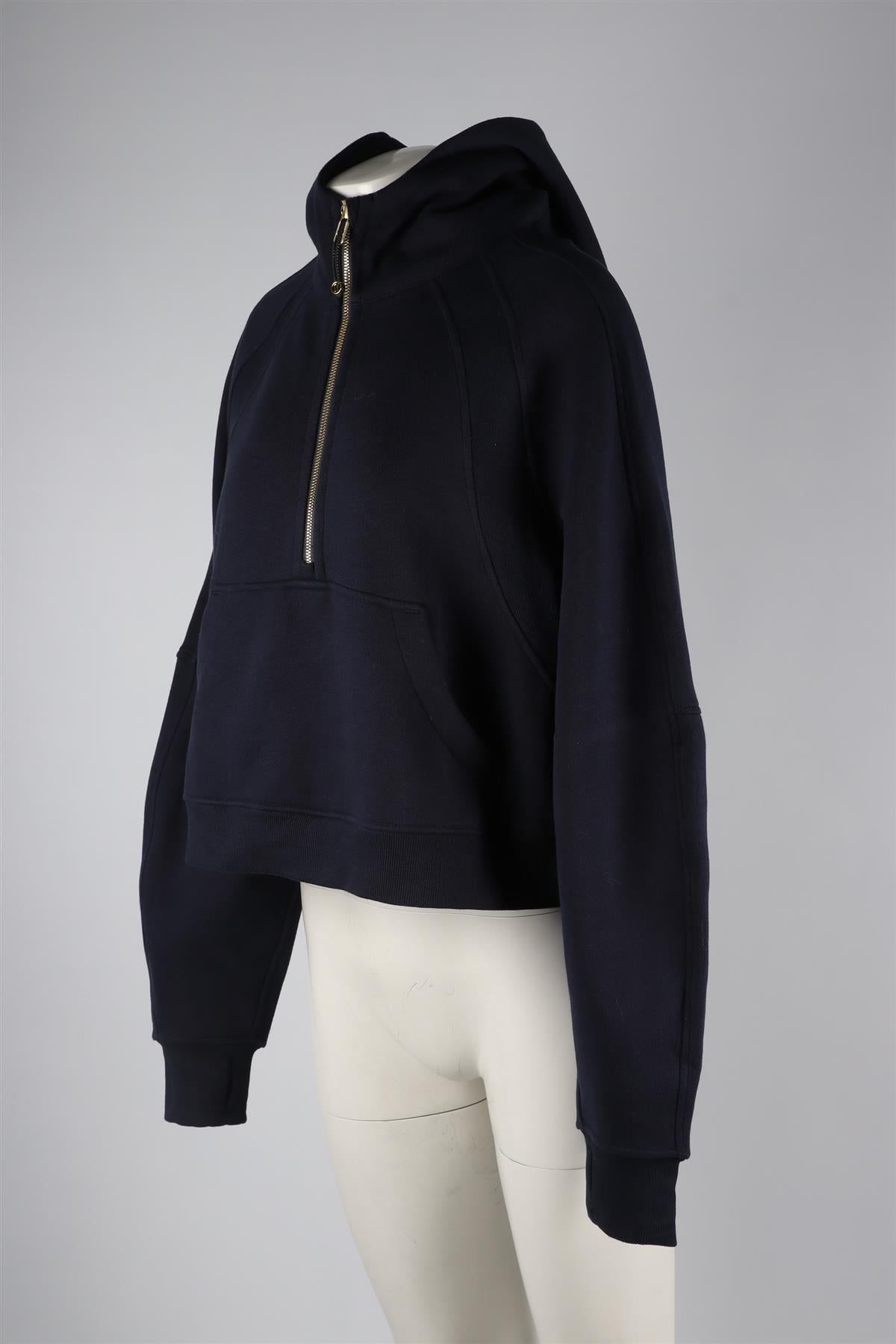 LULULEMON NAVY COTTON HOODIE MEDIUM/LARGE