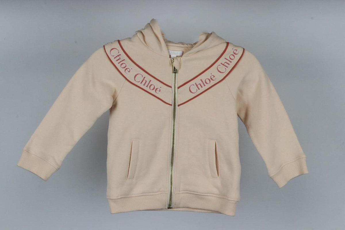CHLOÉ BABY GIRLS LOGO COTTON TRACKSUIT 2 YEARS