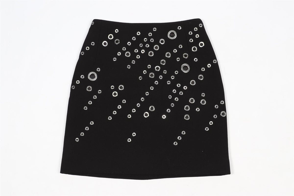 MUGLER WOOL MINI SKIRT FR 36 UK 8