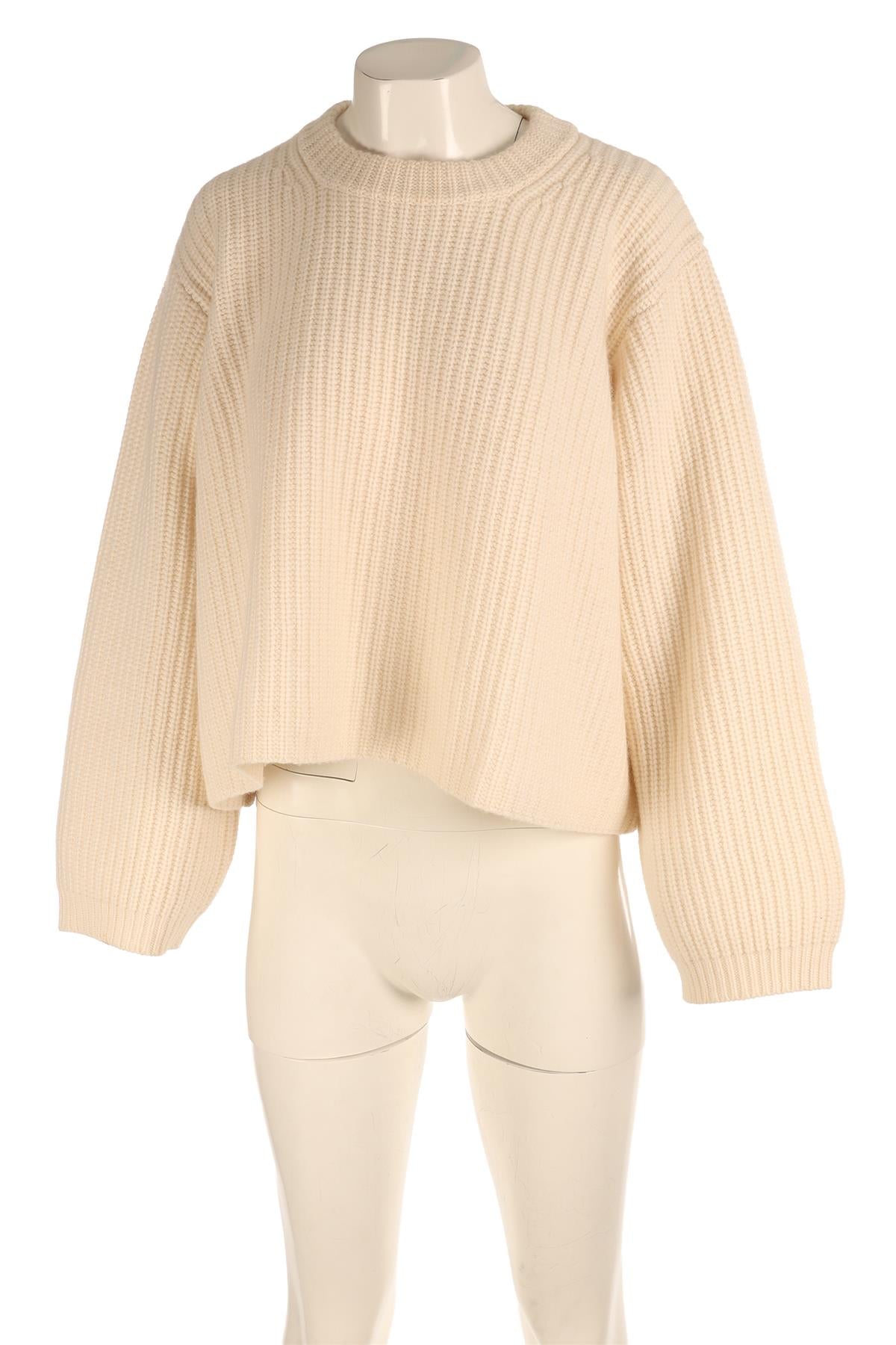LISA YANG CREAM CASHMERE SWEATER XSMALL
