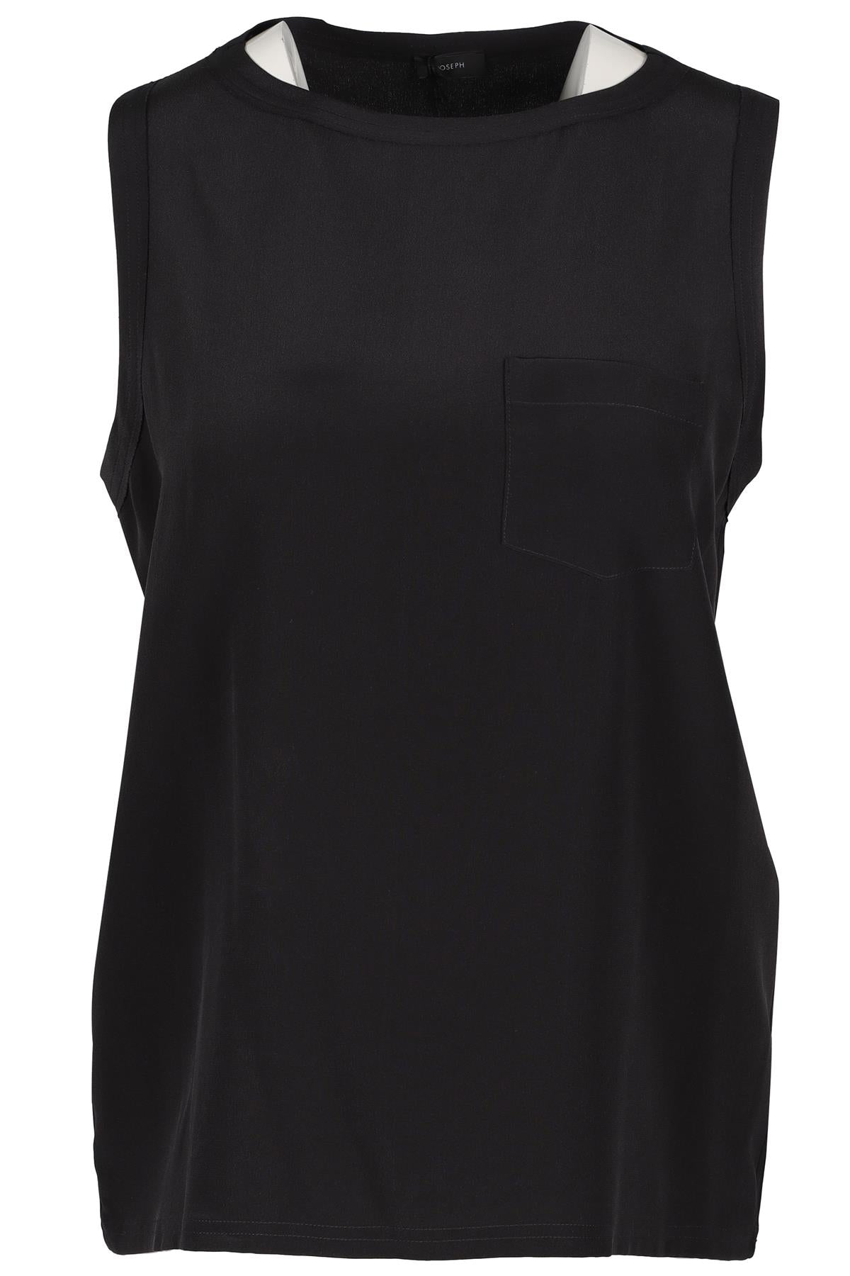 JOSEPH BLACK SILK TOP FR 42 UK 14