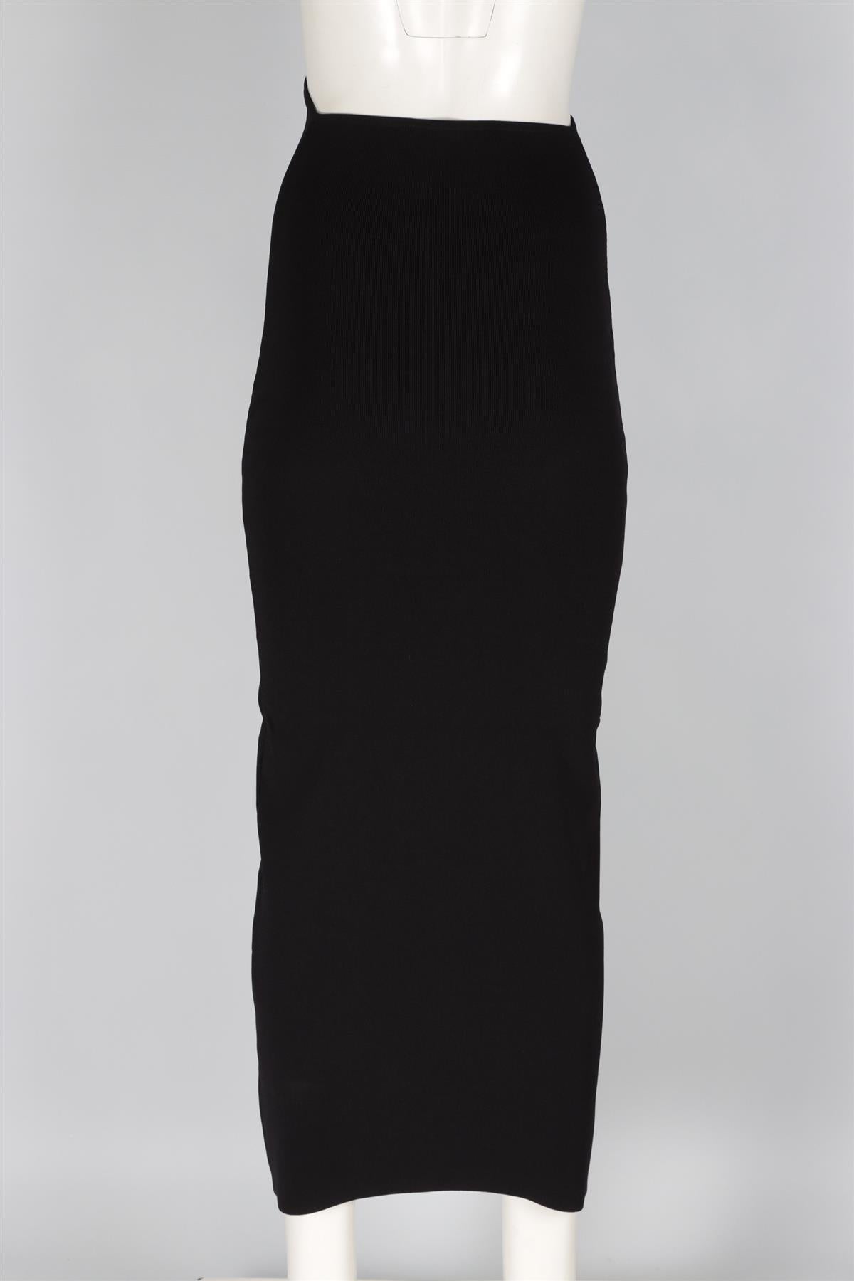 CHRISTOPHER ESBER BLACK KNIT MAXI SKIRT XSMALL