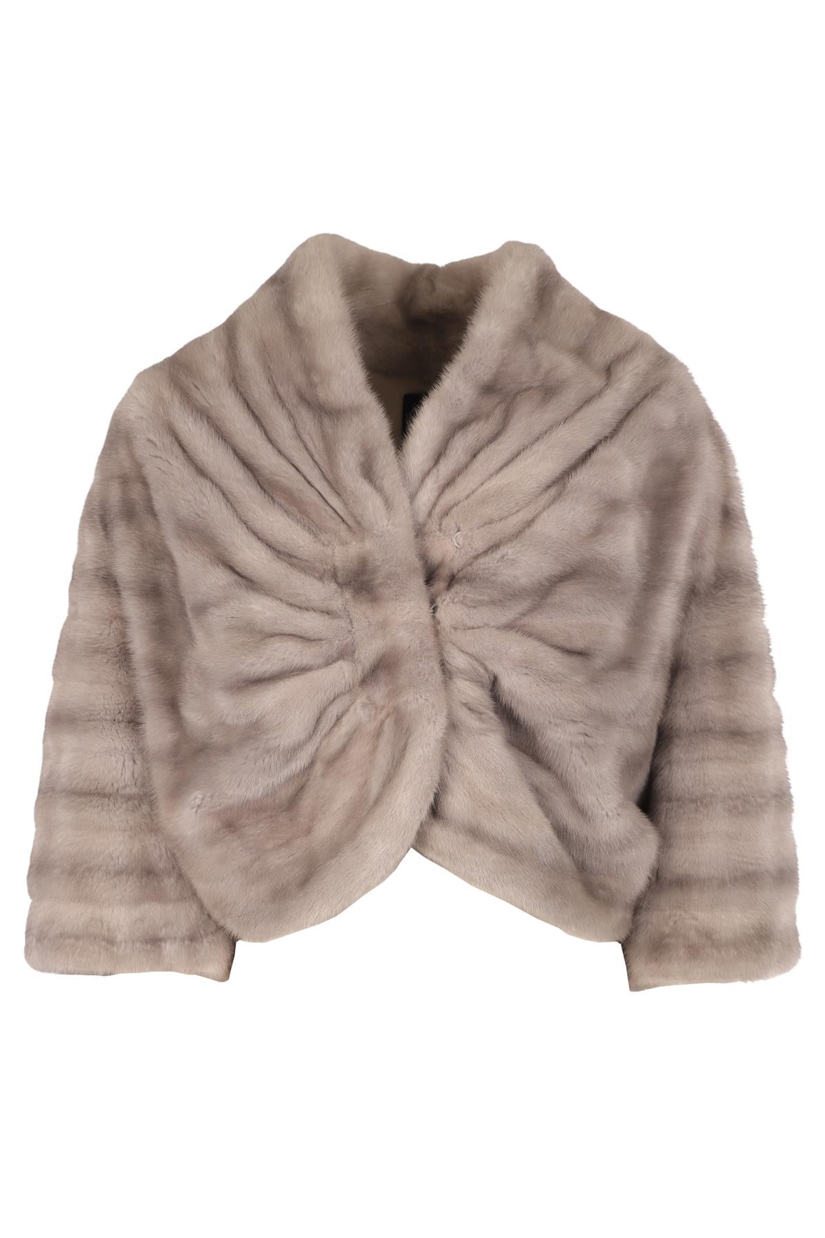 CHRISTIAN DIOR GREY MINK JACKET