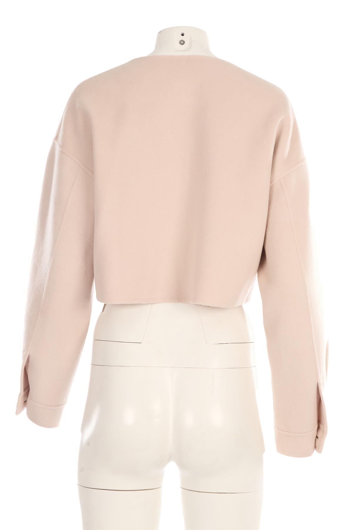 SOFT GOAT ECRU CASHMERE JACKET XSMALL