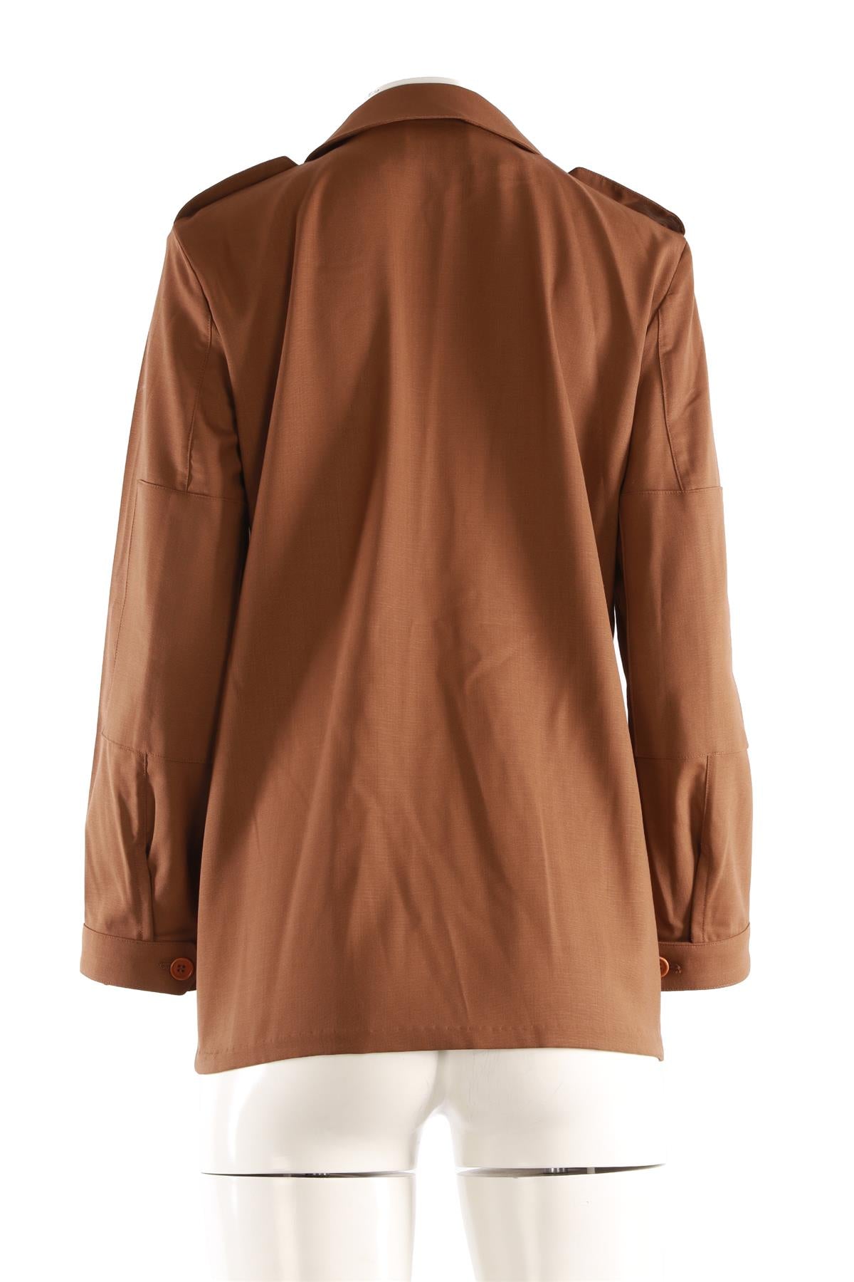 GIULIVA HERITAGE BROWN WOOL JACKET IT 38 UK 6