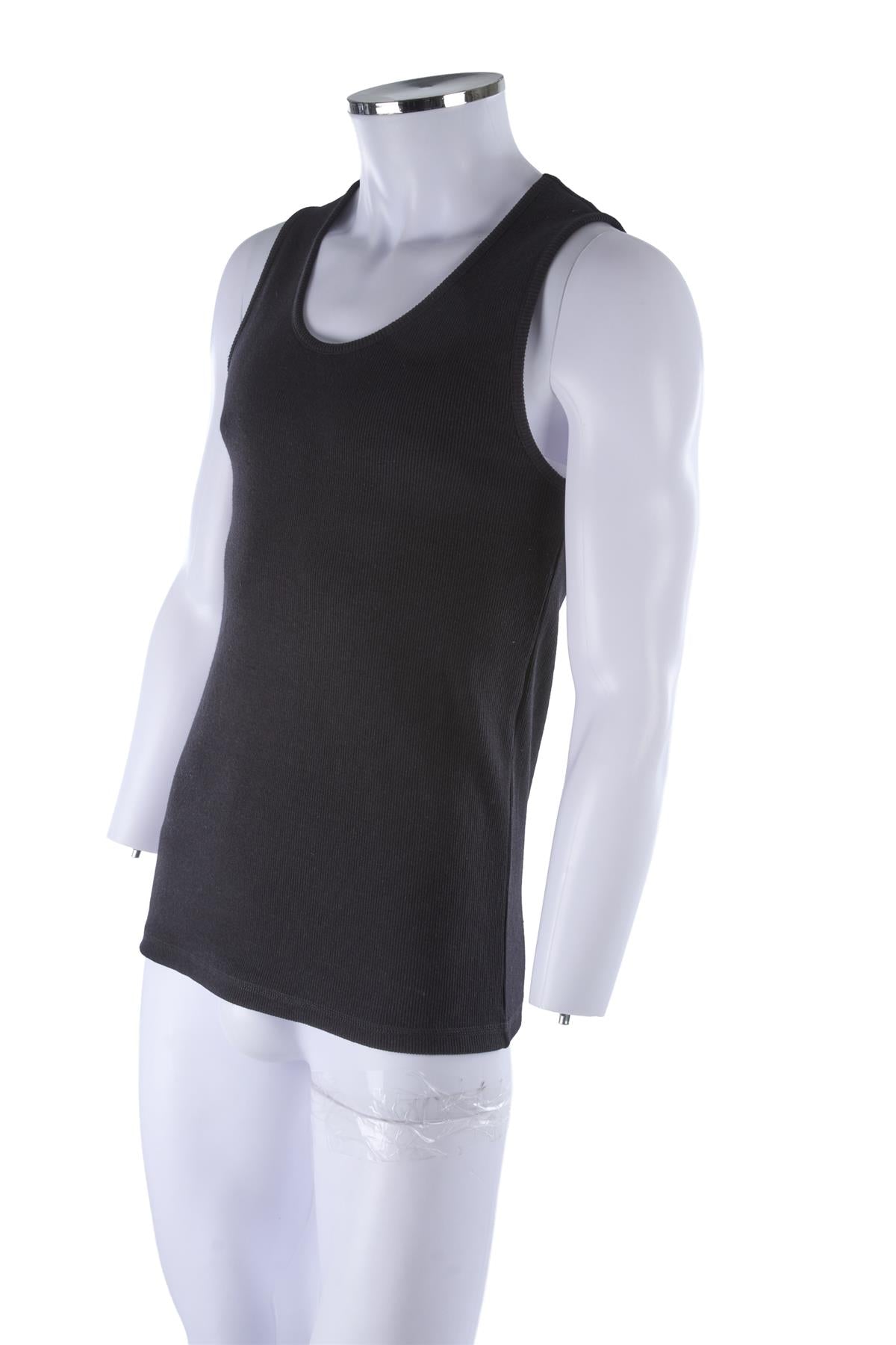 BLACK MEN'S COTTON TOP