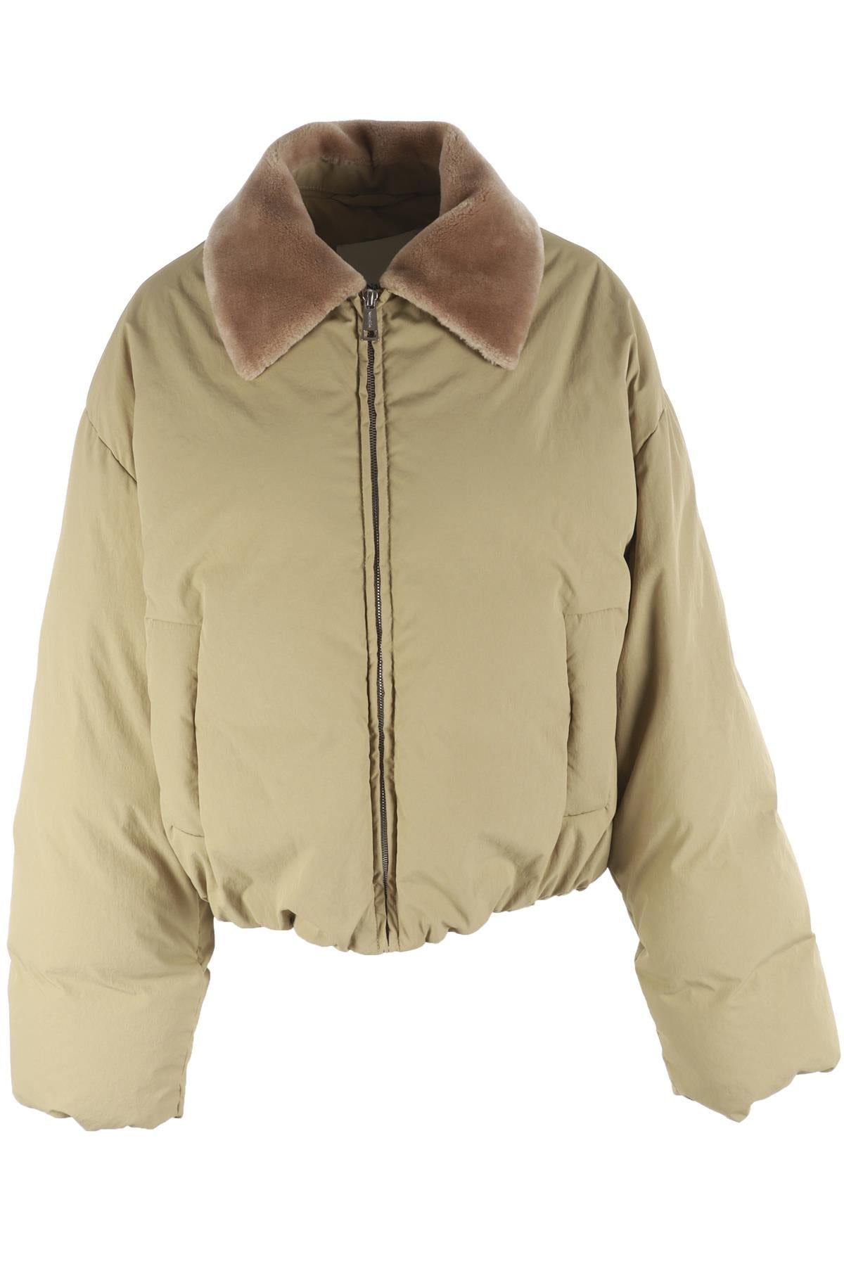 NANUSHKA BEIGE PADDED DOWN JACKET SMALL