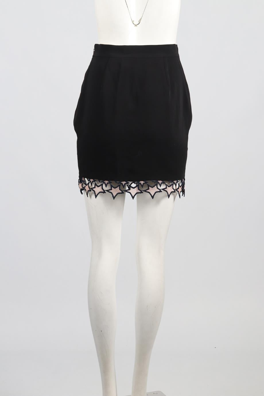 FLEUR DU MAL SILK MINI SKIRT US 2 UK 6