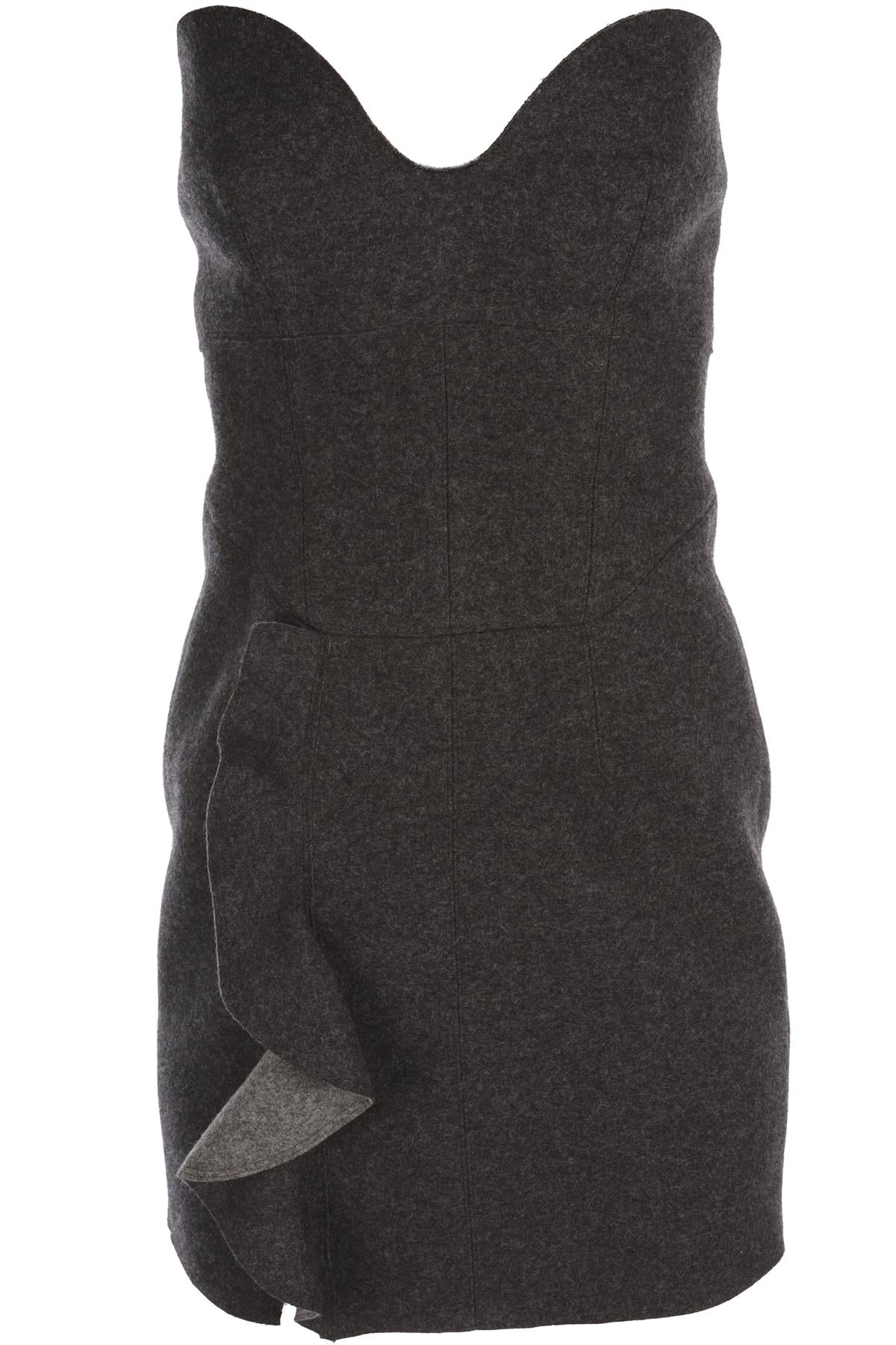 ISABEL MARANT GREY WOOL MINI DRESS FR 40 UK 12