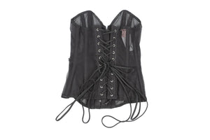 AGENT PROVOCATEUR BLACK MESH CORSET SMALL C-D