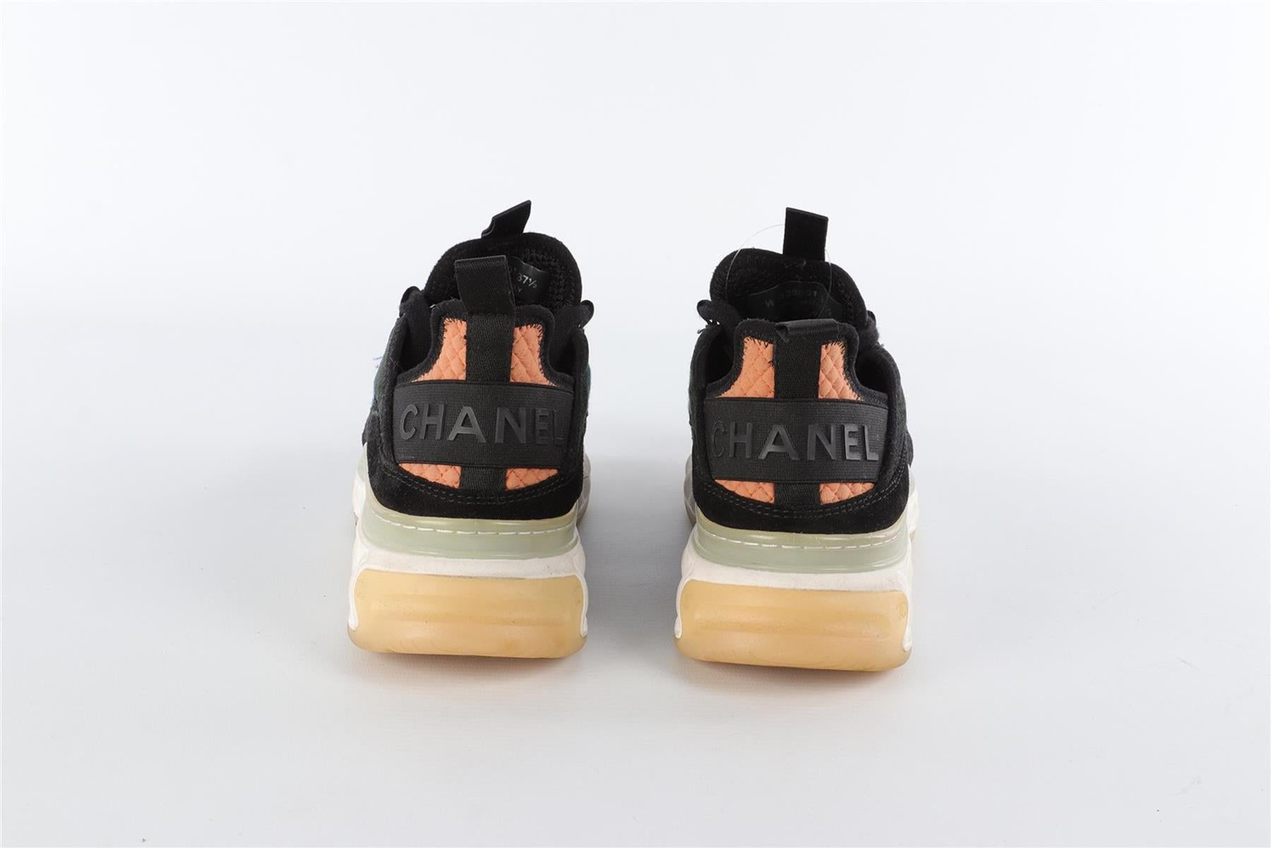 CHANEL BLUE 2022 SUEDE SNEAKERS EU 37.5 UK 4.5 US 7