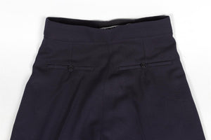 JACQUEMUS NAVY WOOL STRAIGHT LEG PANTS FR 34 UK 6