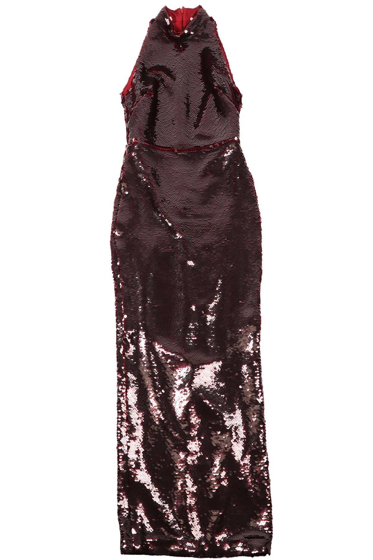SAFIYAA RED SEQUIN MAXI DRESS UK 10