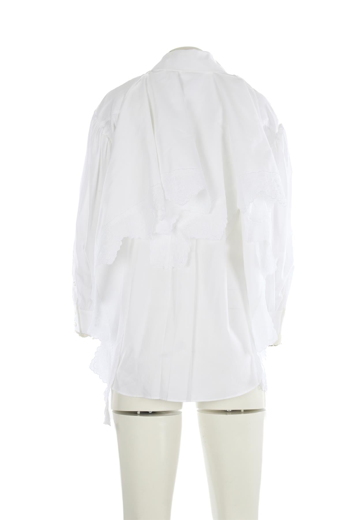 SIMONE ROCHA WHITE COTTON SHIRT UK 4